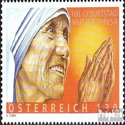 Austria 2886 (Complete.Issue.) unmounted Mint/Never hinged ** MNH 2010 Mother Teresa (Stamps for Collectors) Christianity