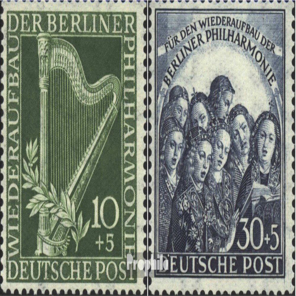 Berlin (West) 72-73 (Complete.Issue.) unmounted Mint/Never hinged ** MNH 1950 Philharmonic (Stamps for Collectors) Music/Dance