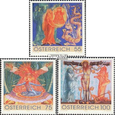 Austria 2828-2830 (Complete.Issue.) unmounted Mint/Never hinged ** MNH 2009 Rosary-Triptychon (Stamps for Collectors) Christianity