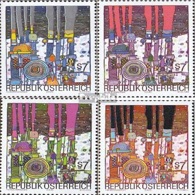 Austria 2318-2321 (Complete.Issue.) fine Used/Cancelled 2000 Friedensreich Hundertwasser (Stamps for Collectors) Painting