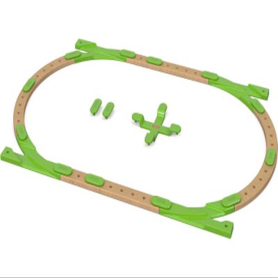 Fisher-Price Wooden Building Toy Wonder Makers Design System Build It Out Track Expansion Set, 25+ Wood Pieces for Preschool Kids Ages 3+ Years