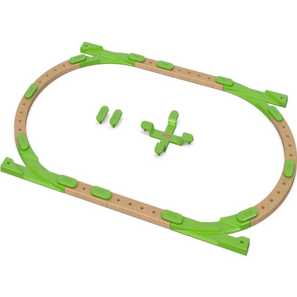 Fisher-Price Wooden Building Toy Wonder Makers Design System Build It Out Track Expansion Set, 25+ Wood Pieces for Preschool Kids Ages 3+ Years