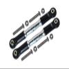 GPM For Losi 1:10 Rock Rey LOS03009 / Hammer Rey U4 LOS03030 Upgrade Parts Aluminum Adjustable Front Upper Arm With Tie Rod Design - 1Pr Set Silver view 1