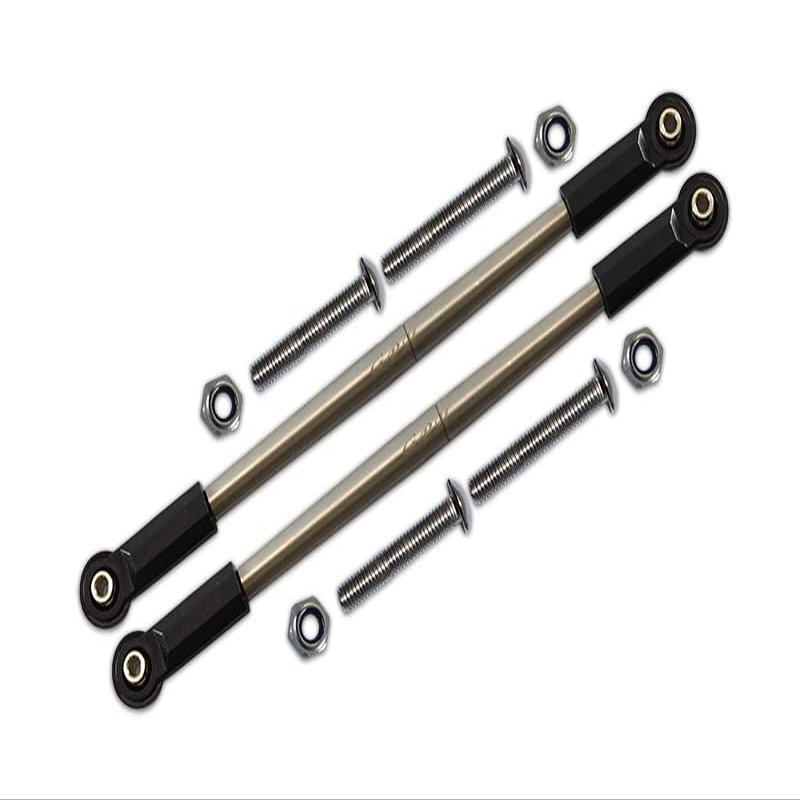 GPM For Losi 1:10 Baja Rey/Rock Rey Upgrade Parts Stainless Steel Adjustable Rear Upper Suspension Links - 1Pr Set