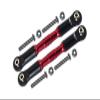 GPM For Losi 1:10 Rock Rey LOS03009 / Hammer Rey U4 LOS03030 Upgrade Parts Aluminum Adjustable Front Upper Arm With Tie Rod Design - 1Pr Set Red view 1