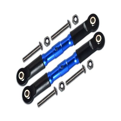 1:10 Rock Rey LOS03009 / Hammer Rey U4 LOS03030 Upgrade Parts Aluminum Adjustable Front Upper Arm With Tie Rod Design - 1Pr Set Blue