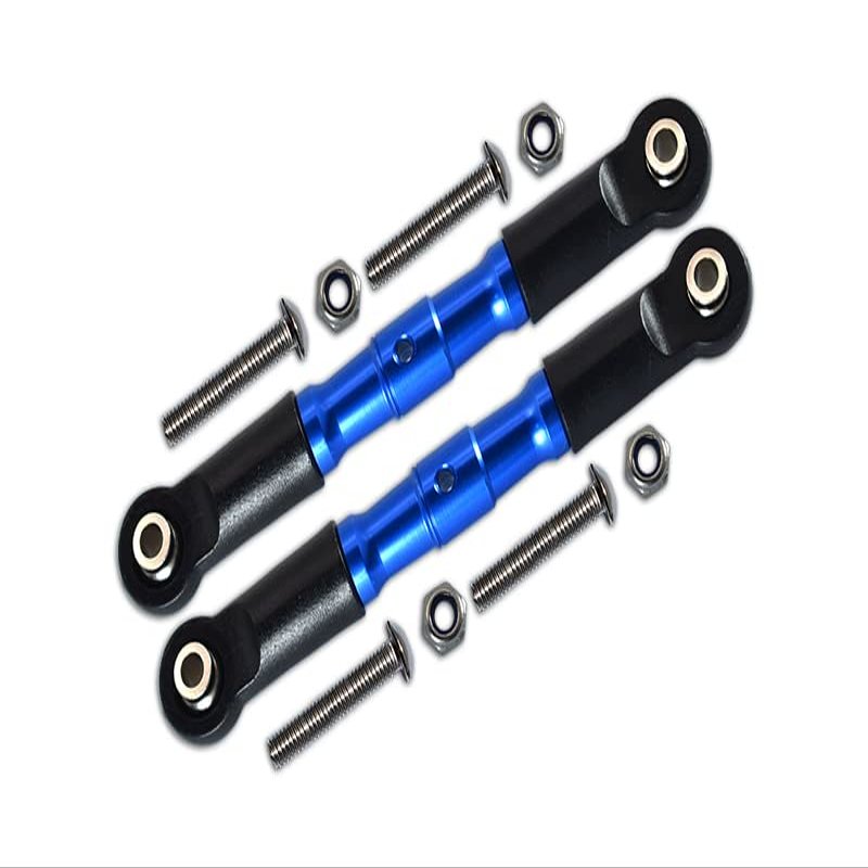 1:10 Rock Rey LOS03009 / Hammer Rey U4 LOS03030 Upgrade Parts Aluminum Adjustable Front Upper Arm With Tie Rod Design - 1Pr Set Blue