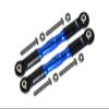 1:10 Rock Rey LOS03009 / Hammer Rey U4 LOS03030 Upgrade Parts Aluminum Adjustable Front Upper Arm With Tie Rod Design - 1Pr Set Blue view 1