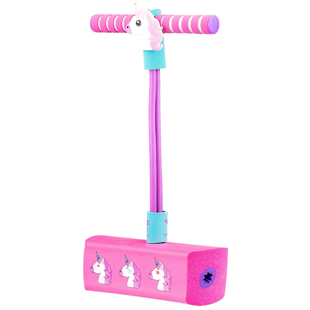 Flybar My First Foam Pogo Jumper for Kids Fun and Safe Pogo Stick for Toddlers, Durable Foam and Bungee Jumper for Ages 3 and up, Supports up to 250lbs (Unicorn)