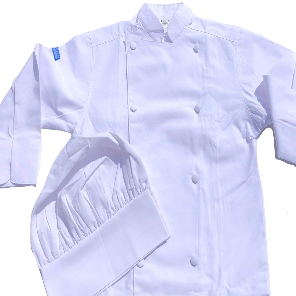 CHEFSKIN Children Chef Gift Set NOT a Toy, RealUniform for Little Chefs its a Great Gift! (Apron+HAT+Jacket (3 Items))