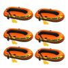 Intex Explorer 300 Inflatable Fishing 3 Person Raft Boat w/ Pump & Oars (6 Pack) view 1