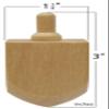 The Dreidel Company 24-Pack Hanukkah Wooden Dreidel, Design Your Own 3" Inch Chanukah Dreidel, Unfinished and Natural view 3