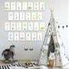 English Alphabet Wall Cards Art Flash Cards- Set of 26 White (5" x 7") Animal Alphabet Cards for Nursery Decor, Gifts, Kids Room, Classroom, by Kindred Sol Collective view 3