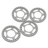 4PCS Aluminum 2.2 Beadlock Ring Replacement for 1/10 RC Wheel Rims of Axial Wraith 90018 (Shiny Silver) view 1