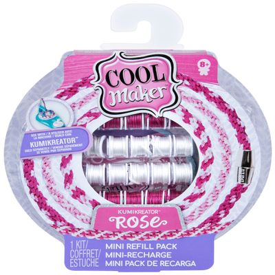Cool Maker, KumiKreator Rose Mini Fashion Pack Refill, Friendship Bracelet Activity Kit