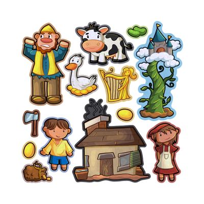 Jack and the Beanstalk Story Adventure Felt Play Art Set Flannel Board Story Storyboard Pieces