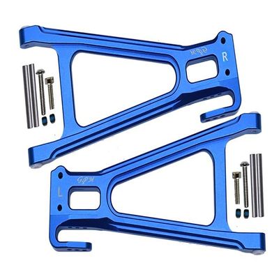 GPM for Traxxas E-Revo 2.0 VXL Brushless (86086-4) Upgrade Parts Aluminum Rear Lower Suspension Arm - 1Pr Set Blue