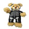 Skeleton Morph Suit Teddy Bear Clothes Outfit Fits Most 8" - 10" Stuffed Animals view 1