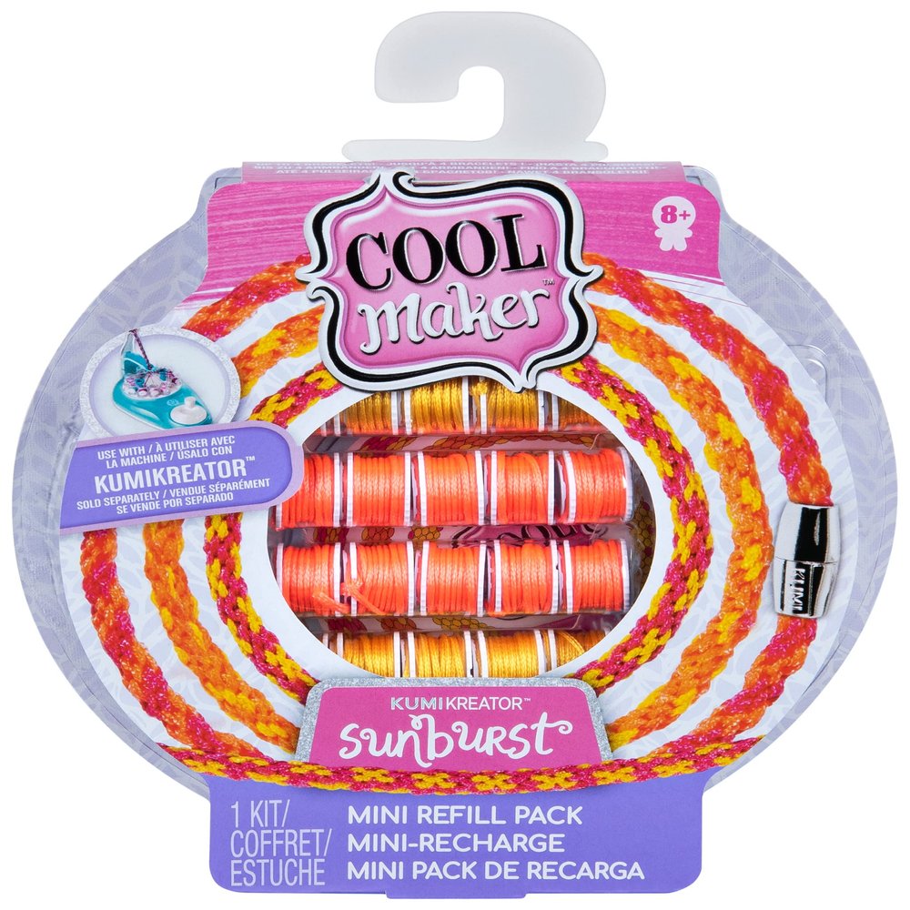 Cool Maker, KumiKreator Candy Mini Fashion Pack Refill, Friendship Bracelet Activity Kit