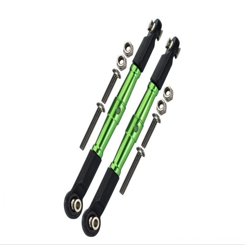 1/10 Baja Rey 4WD Desert Truck (LOS03008) Upgrade Parts Aluminum Front Turnbuckle For Steering - 1Pr Set Green