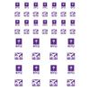NYU Bobcats Small Sticker Sheet - 2 Sheets view 1