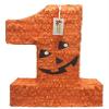 Large Number One Pinata Halloween Jack-O-Lantern Theme Orange Color view 1