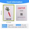 20PCS/Set Vegetable Kids Gifts English Flash Cards Pocket Card Educational Learning Baby Toys for Children Pre-Kindergarten view 2