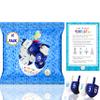 The Dreidel Company 10-Pack Solid Blue & White Hand Painted Wooden Hanukkah Dreidels with English Transliteration - Includes Detailed Game Instruction Cards- (10-Pack) view 3