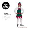 The Costume Center Green and Red Christmas Elf Apron and Hat  Child Size S/M view 4