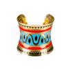 Boland 64519  Egyptian Bracelet, 1 Piece, One Size, Gold, Egyptian Drawings, Nil, Fashion Jewellery, Bracelet, Accessory, Costume, Fancy Dress, Outfit, Carnival, Theme Party view 1