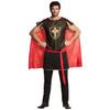 Boland 10232784 Erwachsenenkostm Sir Tristan Colour: Black, red and Gold, Costume Set for Men consisting of: Tunic with Cape and Belt, Perfect for Theme Party and Carnival, Mythology, 50-52 view 1