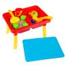 HEY! PLAY! Water Table with Lid and Toys - Playset with 2 Sensory Bins for Sand or Water - Toddler Activity Set for Beach, Backyard or Classroom view 1