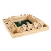 HEY! PLAY! Shut The Box Game - Classic 10 Number Games Set for Up to 4 Players - Old Fashioned Wooden Board with Dice for Adults and Children (Green) view 3