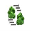 1:10 Baja Rey/Rock Rey/Hammer Rey U4 Upgrade Parts Aluminum Rear Upper Axle Mount Set For Suspension Links - 1Pr Set Green view 1