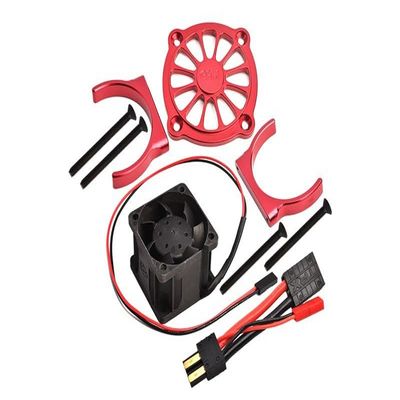 GPM For Traxxas E-Revo 2.0 VXL Brushless (86086-4) Upgrade Parts Aluminum Motor Heatsink With Cooling Fan - 1 Set Red