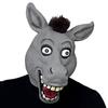 Big Eyes Donkey Full Head Mask Plush Hair Latex Mask Nativity Play Fancy Dress view 1