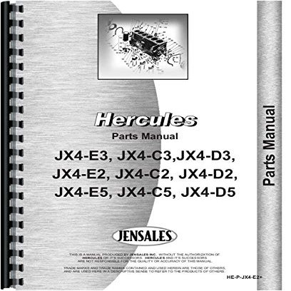 Hercules Engines JX4-E5 Engine Parts Manual