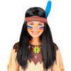 Indian Wig W/Headband & Feather (in Box) view 1