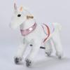 Ufree Small Unicorn Ride on Toy for 3 Years to 6 Years Old, Height 29 Inch Adjustable Pedal for Different Ages Walking Horse Mechanical Moving Horse view 2