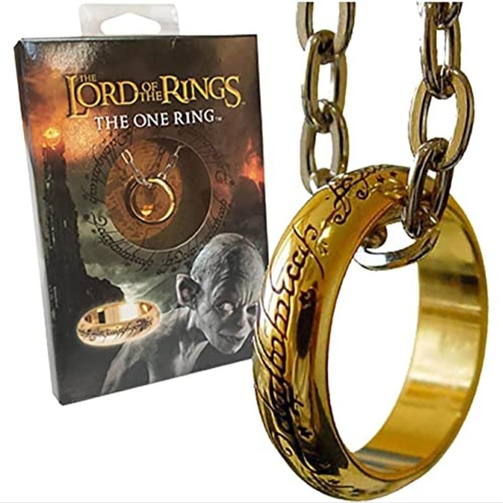 The Noble Collection Replica Unique Ring with Chain, Estndar, 36 EU, Not a Gemstone, Estndar, 36 EU, Not a Gemstone