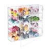 Ikee Design Premium Acrylic Display Case with Mirrored Back, Clear Wall Mounted or Desktop 12 Compartments Display Cabinet Shelves for Collectibles, Small Pop Figures, Jewelry, 10.7 W x 2 D x 10 H in view 1