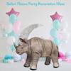 Jet Creations 36 Long Inflatable Rhinoceros Toy  Gray Rhino Beast Figure for Safari Party Decoration, Wildlife Photo Prop, Realistic Design, Easy to Inflate, 1 pc view 4