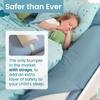 BANBALOO | Bed Bumper for Toddlers 53" | Bed Rails for Queen, King, Twin, Full-Size Bed | Toddler Bed Bumper | Bumpers for Bed | Bed Rail for Toddlers | Bed Barrier for Toddler | Foam Bumper view 2