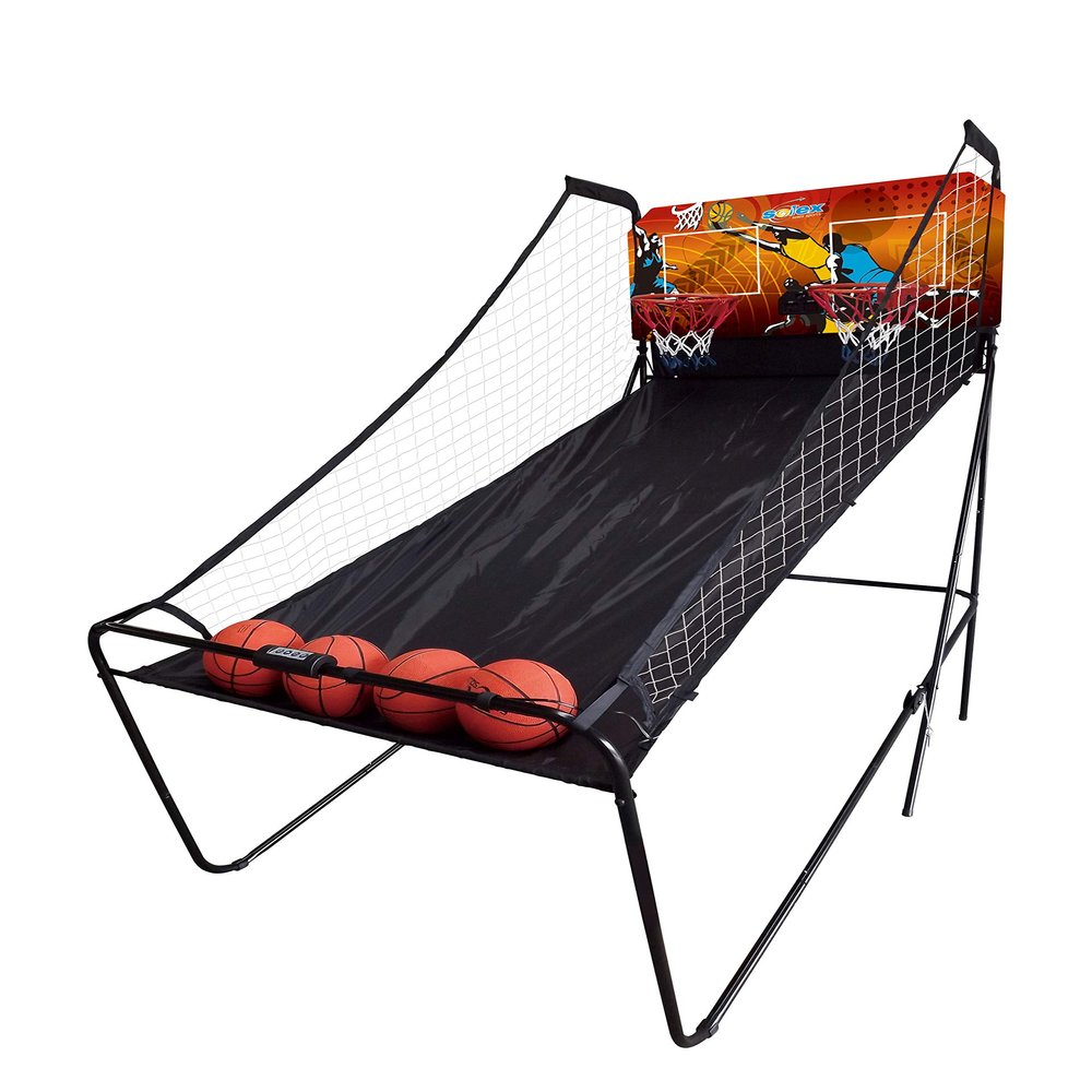 Solex 2 Player Basketball Arcade | 8 Games | Foldable | LED Scoring System | Realistic Sound Effects