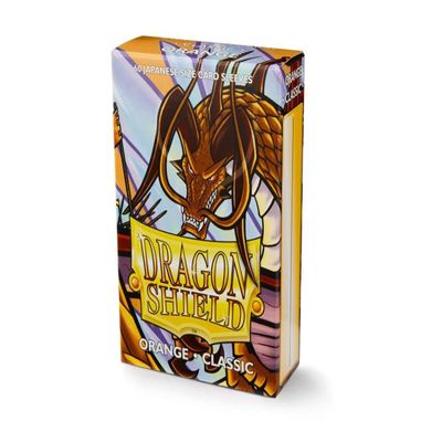 Dragon Shield Japanese Size Card Sleeves Orange 60CT Card Sleeves are Smooth & Tough Compatible with Pokemon, Yugioh, and More