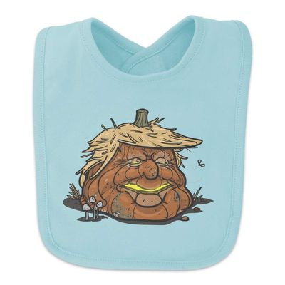 Trumpkin Donald Trump Pumpkin Jack-O-Lantern Rotting Rotten Moldy Baby Bib