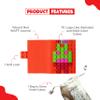 Red Journal Notebook Diary with Soft Lock, A6 Diary Notebook With 70 Decor Cubes, Refillable Notebook, 190 Lined Pages, Diary with Lock view 2