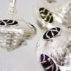 Hanukkah Modern dreidel design 925 sterling silver with colorful enamel andHebrew letters, Jewish Chanukkah gift Spinning Top Israel handmade Collector's by Nadav Art 2.5"w x 2"h Weight - 36gr view 3