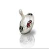 Hanukkah Modern dreidel design 925 sterling silver with colorful enamel andHebrew letters, Jewish Chanukkah gift Spinning Top Israel handmade Collector's by Nadav Art 2.5"w x 2"h Weight - 36gr view 4
