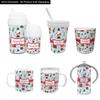 Personalized Santa and Presents Plastic Tumbler 6oz view 4